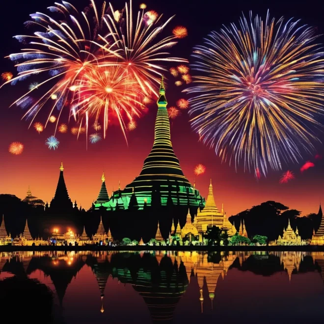 New Years Eve 2025 In Myanmar, Yangon Celebration & Fireworks