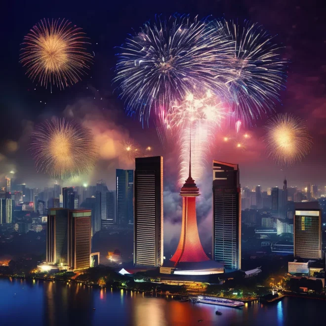 New Years Eve 2025 in Jakarta, Indonesia ,Celebration & Fireworks