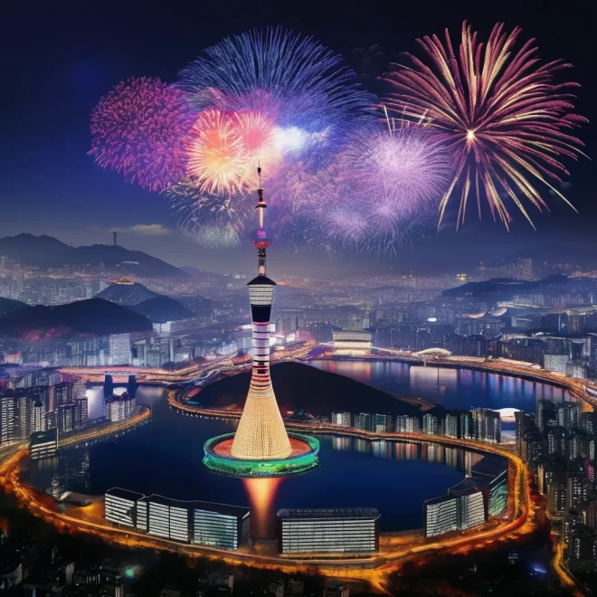 New Years EVE 2025 Seoul, South Korea, Celebration & Fireworks